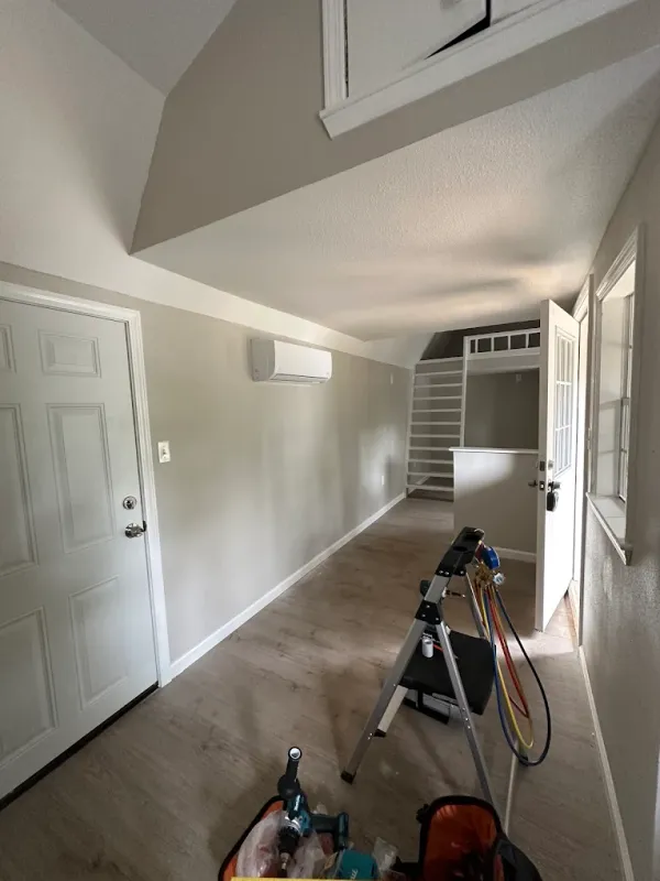 Completed ductless mini split installation in Texas — job 12