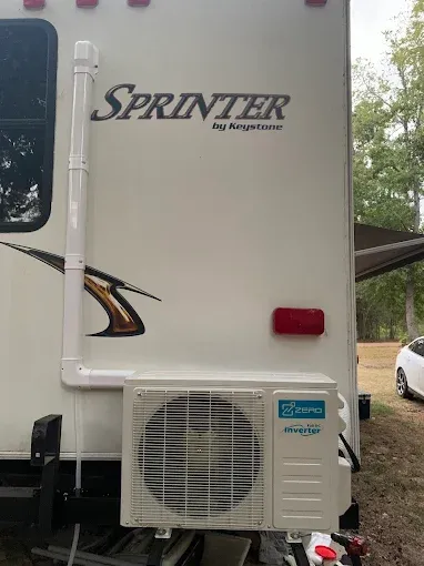 Completed ductless mini split installation — Tiny Homes & Off-Grid in Texas — job 5