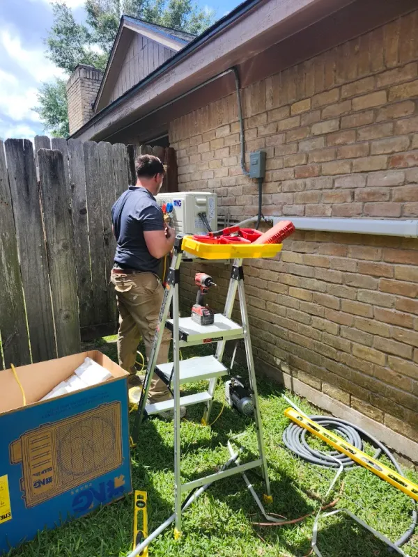 Completed ductless mini split installation in Texas — job 3